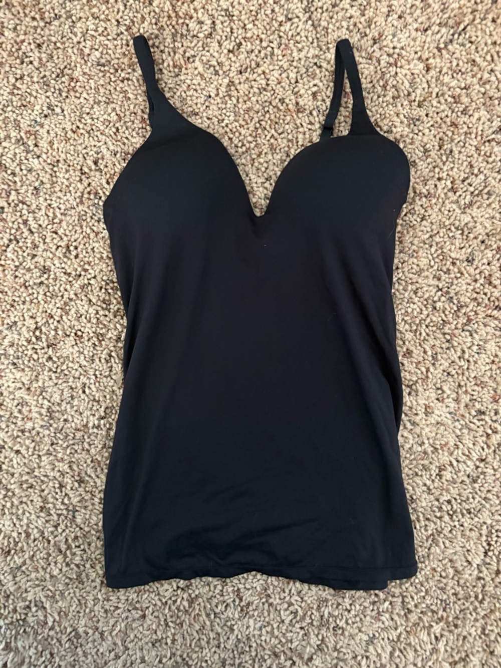 Victoria's Secret Black V-Neck Seamless Camisole